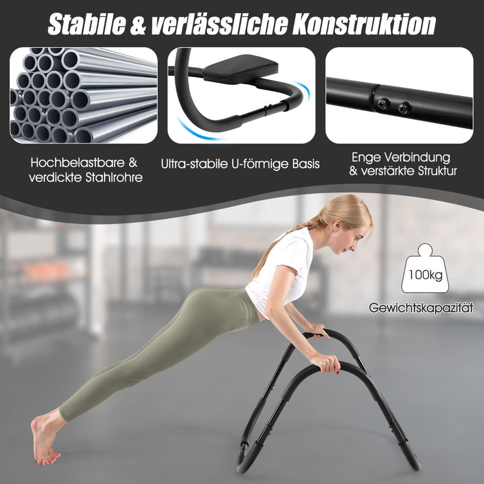 Magtränare – med mjukt grepp Styrketräningsenhet Fitnessutrustning – Svart