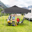Paviljong – vattentät stabil UV skydd 50+ partytält fälltält – 3 x 3 m – Grå