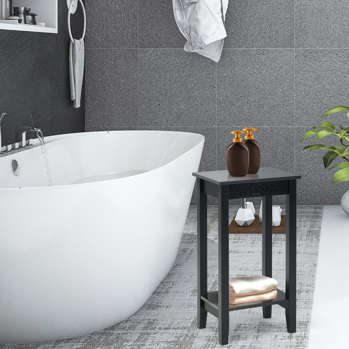 Mångsidigt – vånings High End bord rektangulärt – 2 – Svart