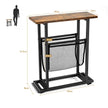 Industriellt – sidobord vånings smalt soffbord + – 2 48 x 18 x 54,5 cm – Brun