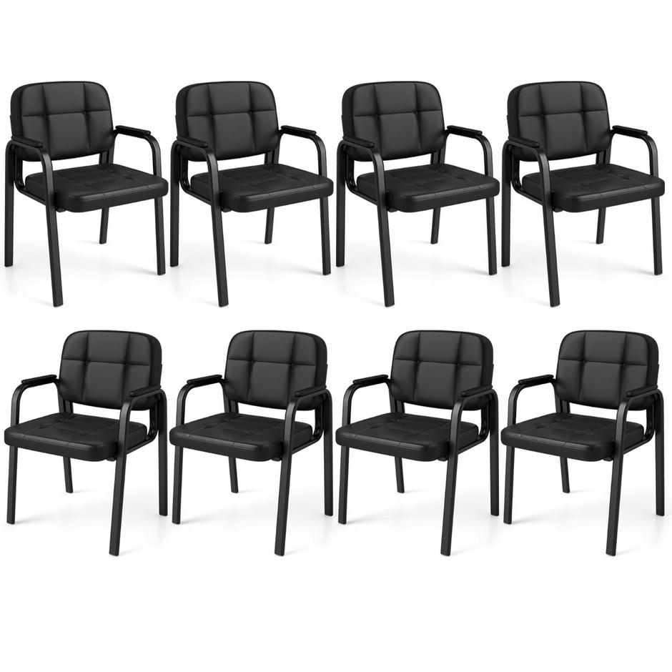 pack – konferensstolar med stoppade armstöd, kontorsstolar och besöksstolar i – 8 – Svart
