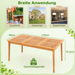 Trädgårdsbord – Akacieträ stort terrassbord för personer – 170 x 90 cm 6 – Natur