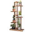 Blomsterhylla – vånings träväxtställ – 5 50 x 21 x 103 cm – Brun