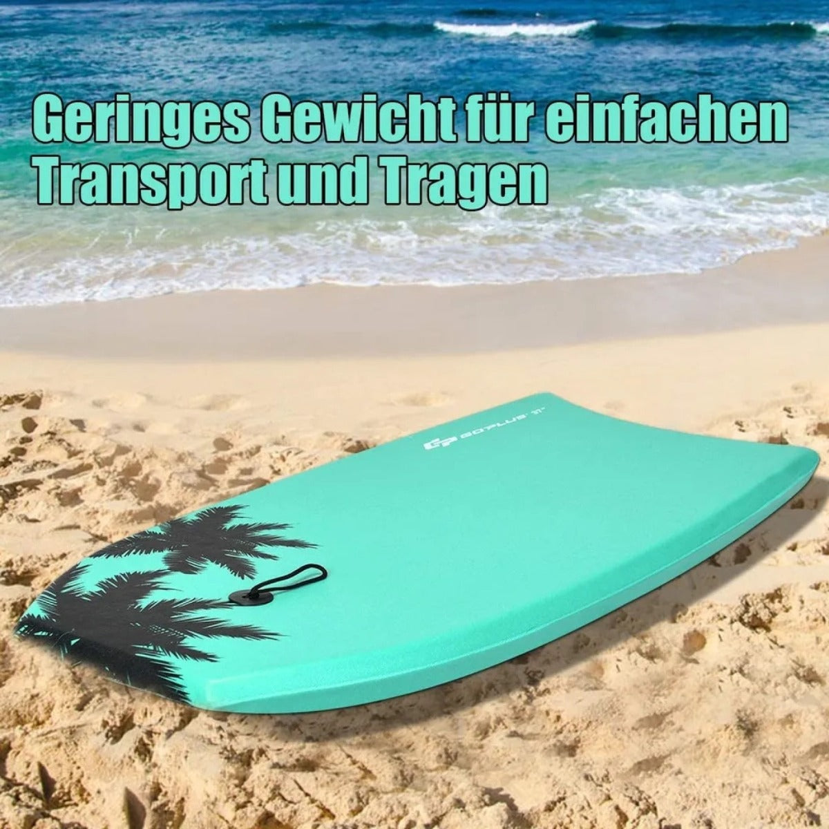 Bodyboard – Surfbräda Sup Simbräda – 94 x 47 x 5,5 cm – Grön