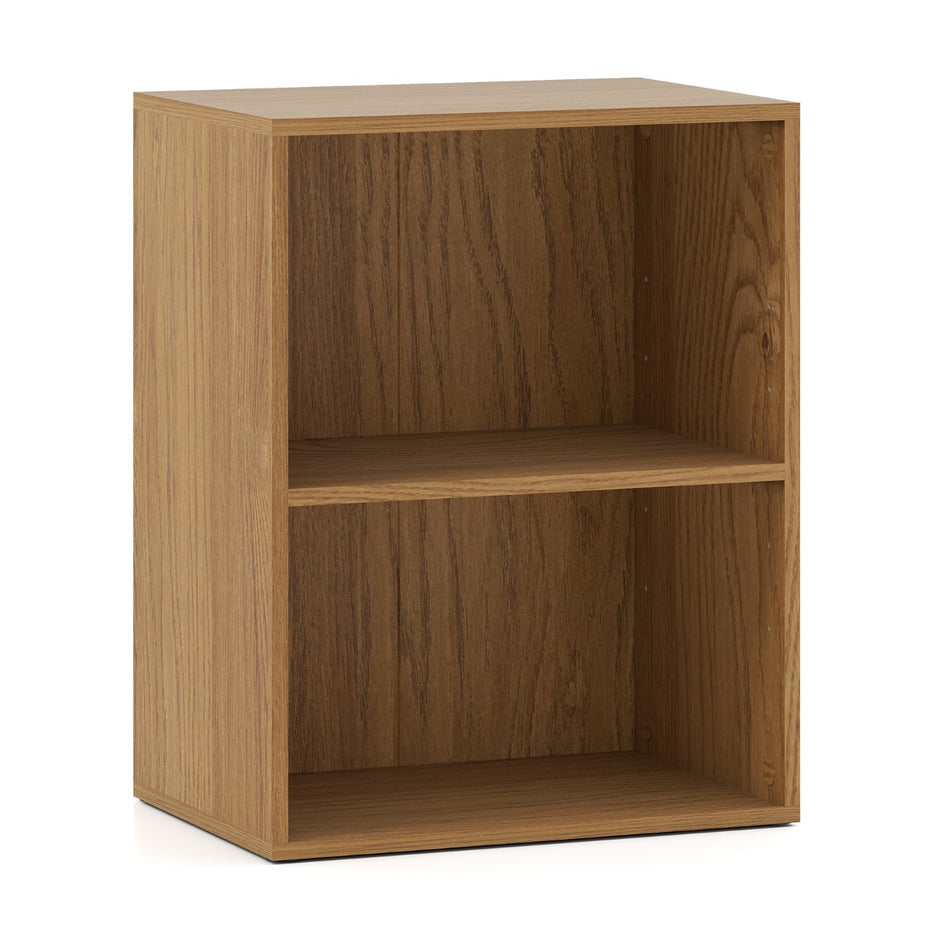 Bokhylla – våningshylla öppet förvaringshylla i trä – 2 42 x 29,5 x 53,5 cm – Natur