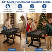 Hopbar – fotbollsspelbord med spelare och bollar poängräknare, – 22 2 2 120 cm