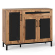 Buffet – Sideboard Sidobord Trästort lantliv Förvaringsskåp – 120 cm – Natur