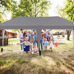 Pop – up Faltpaviljong med bärväska på hjul och UV skydd 50+ partytält – 3 x 6 m – Grå