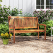 Trädbänk – för personer, träbänk med en belastning på upp till kg, sittbänk, parkbänk – 2-3 320 126 x 63 x 91 cm – Trä