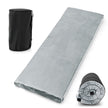 Camping – sovmatta Memory Foam Lätt med flanellskydd – 183 x 62,5 x 6,5 cm – Grå