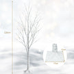 Upplyst – konstgjord björk med varma vita LED lampor – 48 120 cm – Vit