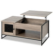 Soffbord – med lyftplatta Mittbord pneumatisk lyftanordning – 106 x 55 x 44,5 cm – Grå