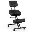 Ergonomisk – knä stol med sned sits för smärtlindring ortopedisk – Svart