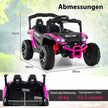 Barn – 12V elbil med fjärrkontroll Elektrisk UTV lastbil – Rosa
