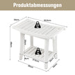 Duschbänk – Vattentät duschpall med böjd sits – 60,5 x 34 x 48 cm – Vit