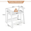 Duschbänk – med Armstöd Spa Sits Badpall för vattentät Badrumsbänk – 58 x 52 x 61.5 cm – Vit
