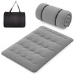 Japansk – futonmadrass med tvättbart överdrag och bärväska Tatami matta – 140 x 200 cm – Grå