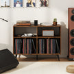 stegs – skivspelare stativ med vinylförvaringshyllor skivspelarskåp – 3 – Brun