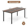 Konferensbord – för personer mötesbord rektangulärt seminarbord – 8-10 180 x 90 cm – Brun