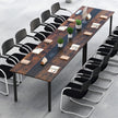 Konferensbord – för personer mötesbord rektangulärt seminarbord – 8-10 180 x 90 cm – Brun