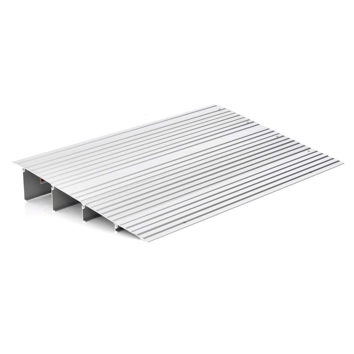Dörrtröskelramp – hög infartsramp med justerbar aluminiumram halkfri påfartsramp – 10,5 cm – Silver
