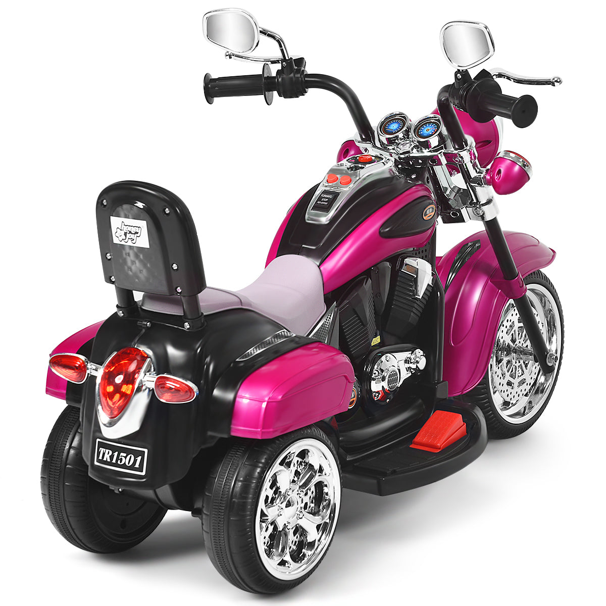 V – elmotorcykel batteridriven med musik – 6 91 x 48 x 64 cm – Rosa