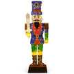 Jul – Nötknäckare Figur stor belyst juldekoration XXL – 184 cm – Färgglad