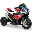 6V – elmotorcykel med musik och strålkastare hjulig – 3 82,5 x 42 x 54 cm – Röd