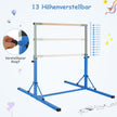 Vikbar – gymnastikstång för barn Vacklingsfri hemträningsutrustning (90-150) cm – 136 x 172 x – Blå