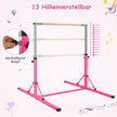 Vikbar – gymnastikstång för barn Vacklingsfri hemträningsutrustning (90-150) cm – 136 x 172 x – Rosa