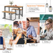 Matbord – med bänk och pallar set om köksbord industriell matgrupp för kök – 2 4 120 x 60 x 75 cm – Natur