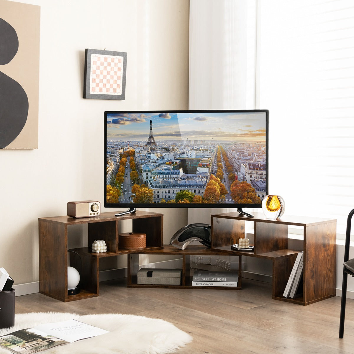 delat – TV skåp i trä för apparater upp till 65