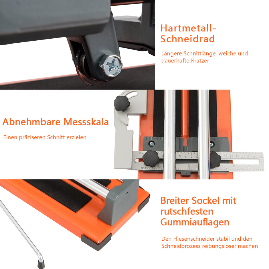 Professionell – Kakelskärare Diagonal Porslinsskärare – 40,5 cm 61 cm – Orange