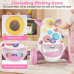 Gåstol – Baby Walker med musik och ljus gånghjälp formsorterare roterande kugghjul – Rosa