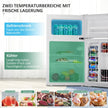 90L – Minikyl Separat frysfack Kompakt Kylskåp – 48,5 x 49,5 x 86 cm – Vit