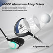 Herre – Golf Driver 460CC i aluminium för högerhänta, med grafitskaft och schlägerskydd – Blå