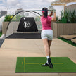 Golfslagmatta – gummi tees och uppriktningsstavar tee positioner Tjocklek – 2 2 6 152 x 92 cm 32 mm – Grön