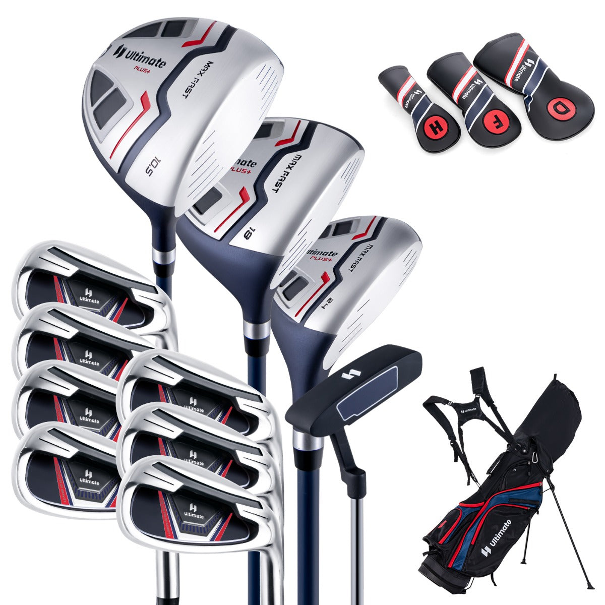 Golfklubbset – för män i delar, högerhänt med regnskydd – 11 – Blå