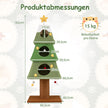 Stor – julklappskratzbaum för inomhuskatter Söt kattklätterträd – 162 cm – Grön