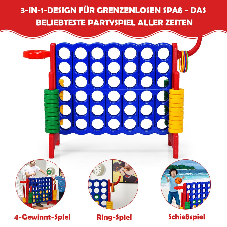 Stort – i rad Jumbo i set Blå + – 4 4 84 x 33 x 79 cm – Röd
