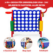 Stort – i rad Jumbo i set Blå + – 4 4 84 x 33 x 79 cm – Röd
