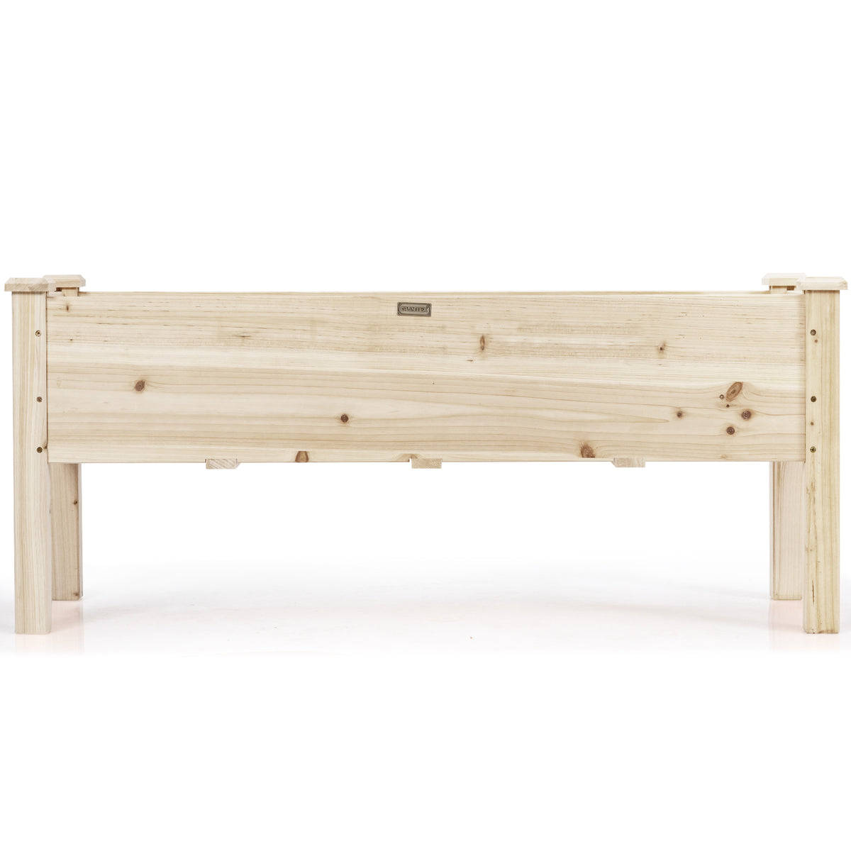 Upphöjd – plantering tråg säng gjord av gran trä plantera trädgård kit – 120 x 43,5 x 51 cm – Natur