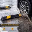 pack – gummi dämpar för hjul Parkeringsavgränsning upp till Parkbegränsning Inparkeringshjälp – 2 183 cm 4000 kg – Svart