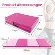 Mjuk – golvmatta av konstläder med klätterfäste och bärhandtag – 300 x 117 x 5 cm – Rosa