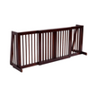 Säkerhetsgrind – Fristående panels husdjurstaket – 3 203 x 56 x 10 cm – Brun