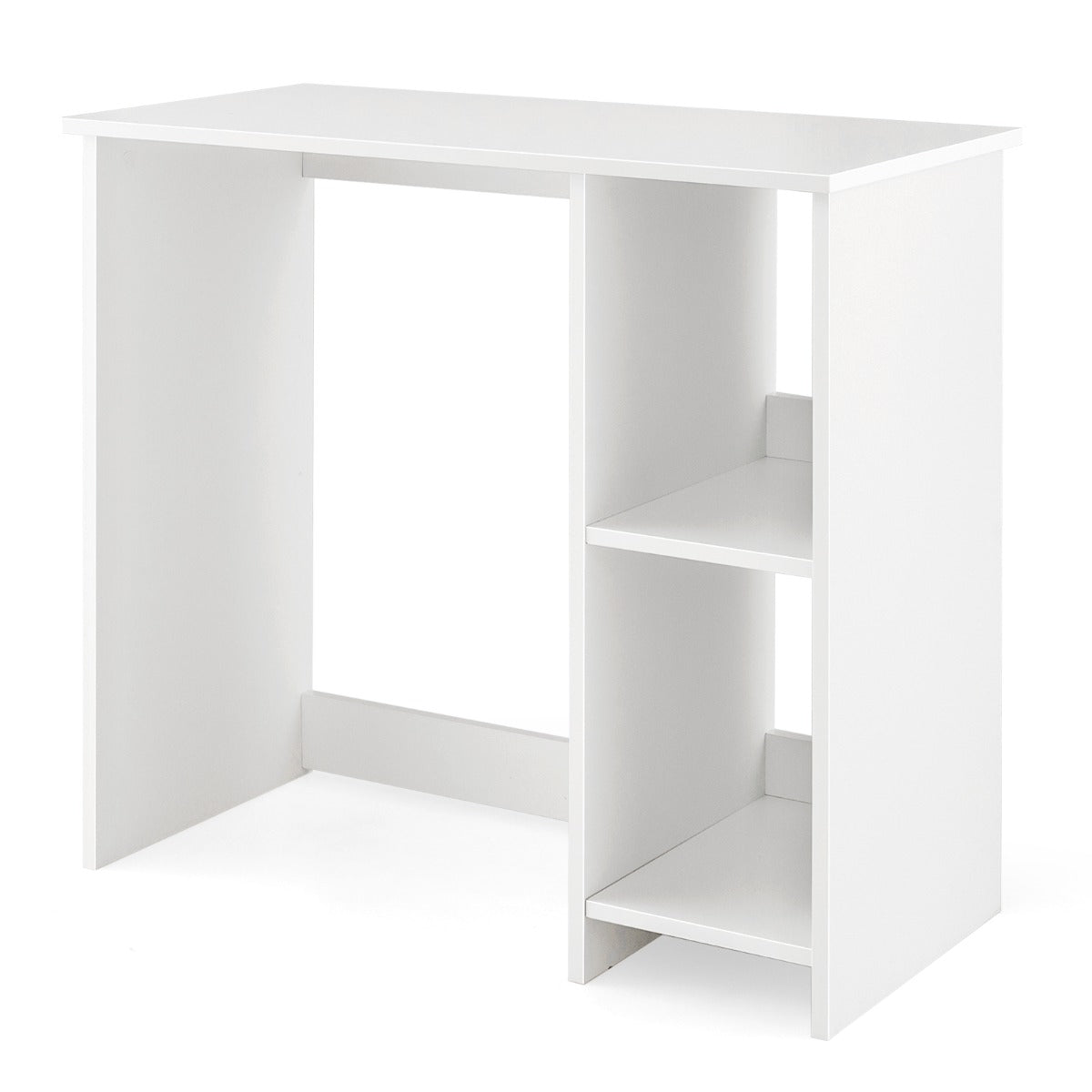 Litet – skrivbord med fack PC – 2 80 x 40 x 74 cm – Vit