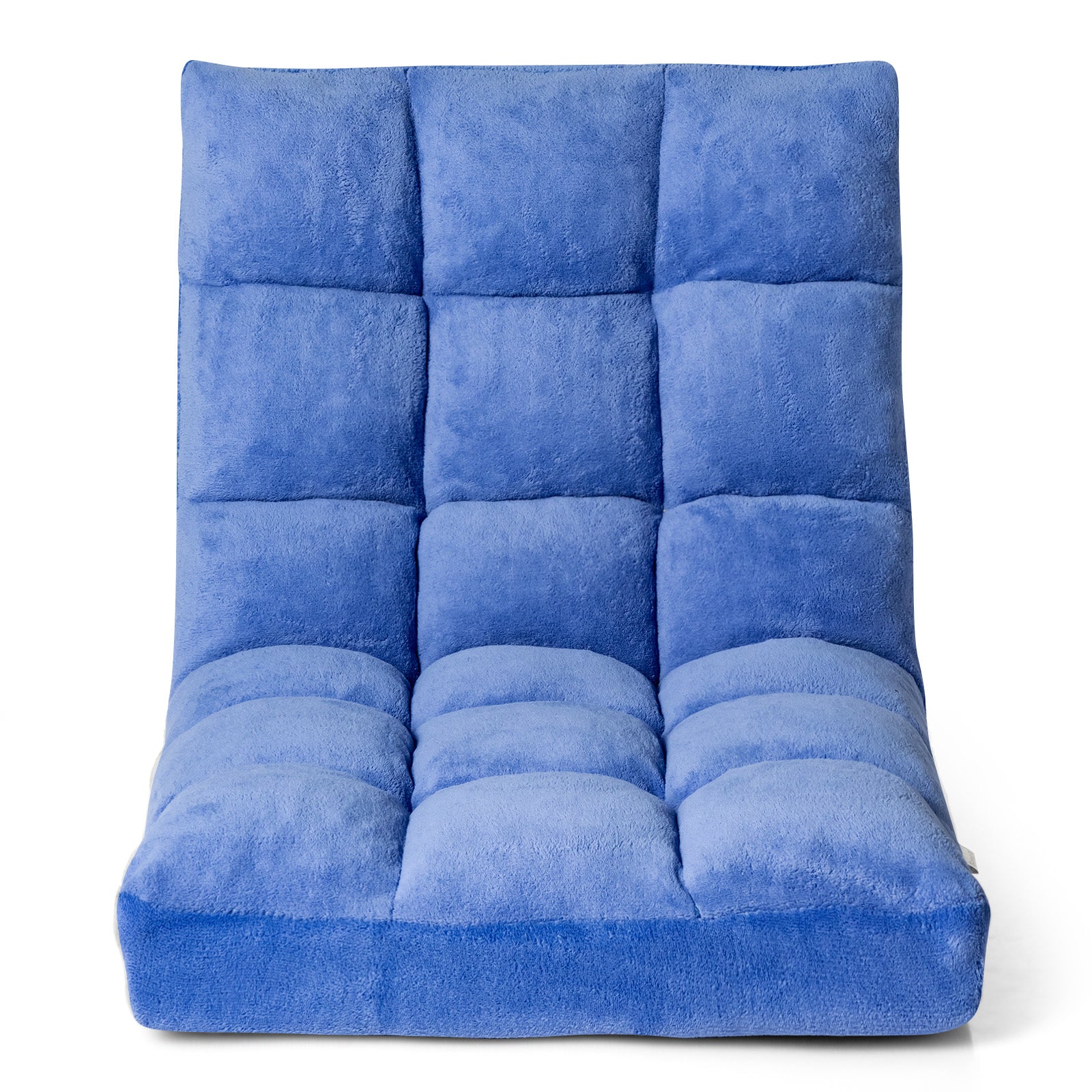 Golvstol – Justerbar med ryggstöd Golvkudde – 105 x 56 x 15 cm – Blå