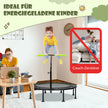 Hopfällbar – ministudsmatta med höjdjusterbart handtag Barnstudsmatta – Ø 110 cm – Grön