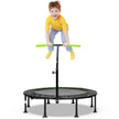Hopfällbar – ministudsmatta med höjdjusterbart handtag Barnstudsmatta – Ø 110 cm – Grön