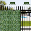 Artificiell – murgröna Garden Privacy Screen Balkong Leaf Look Windbreak – 150 x 240 cm – Grön